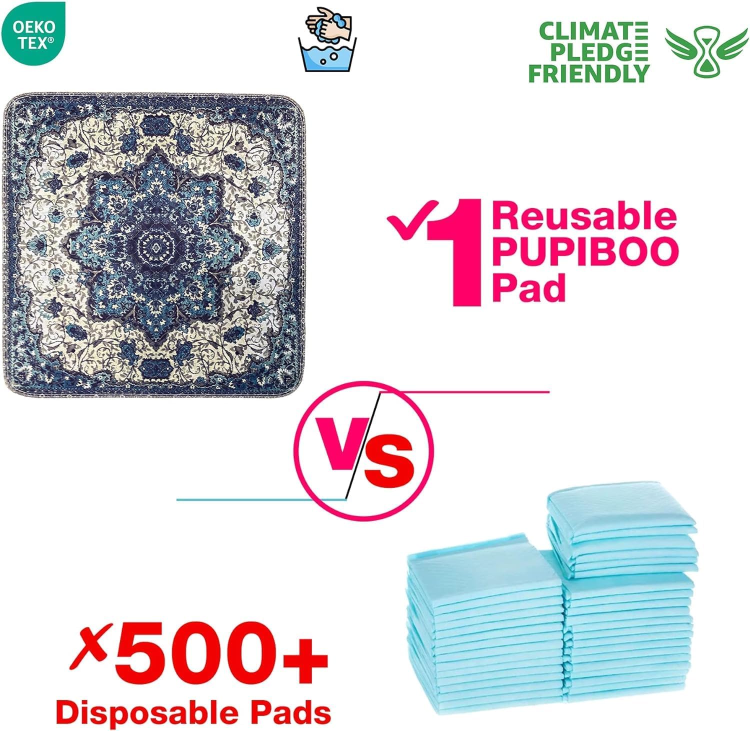 Thumbnail 4 de PUPIBOO Washable Pee Pads 500+ Washes 🐾