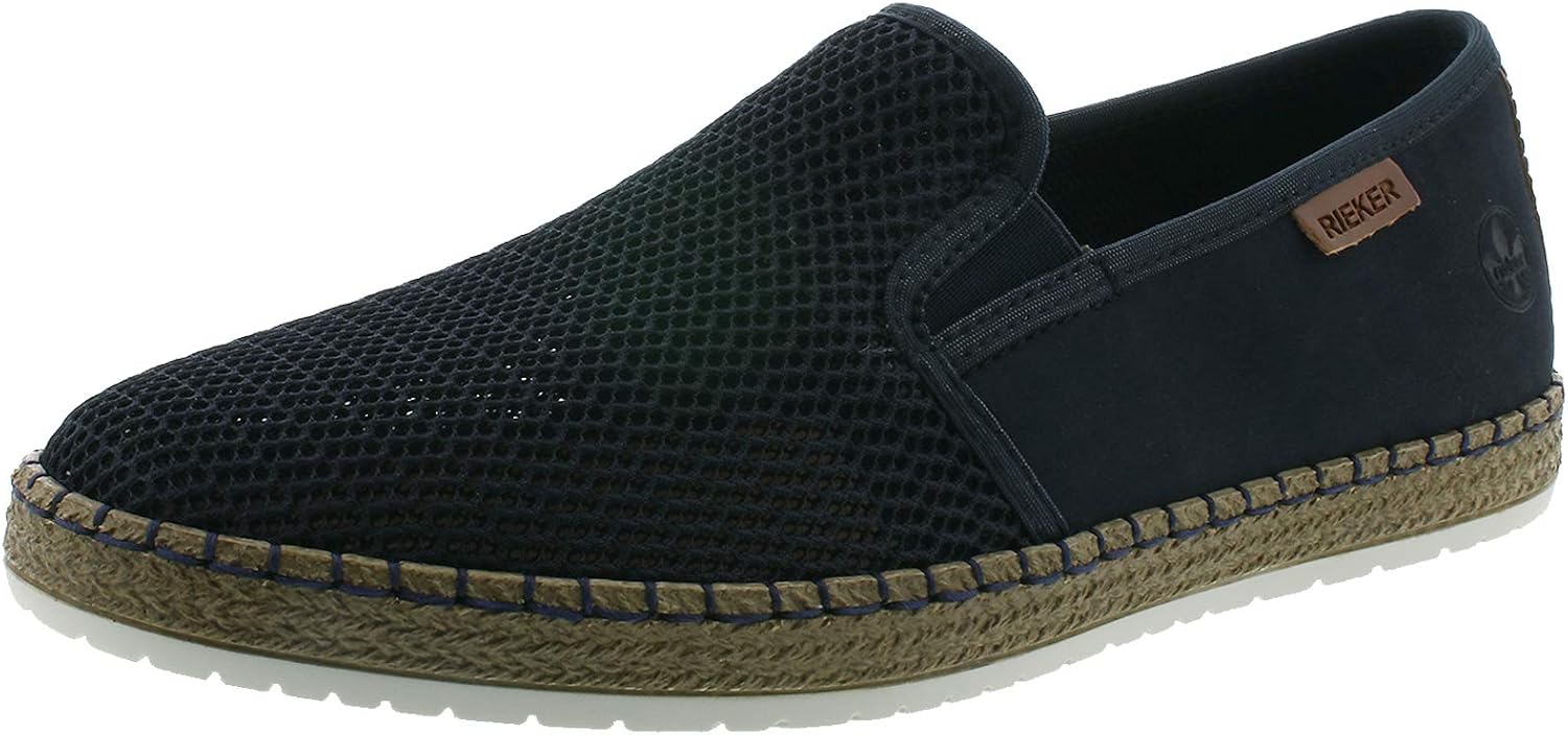 Detalle de Rieker Herren Slip-On Sneaker B5265 – bequeme, slip-in Halbschuhe