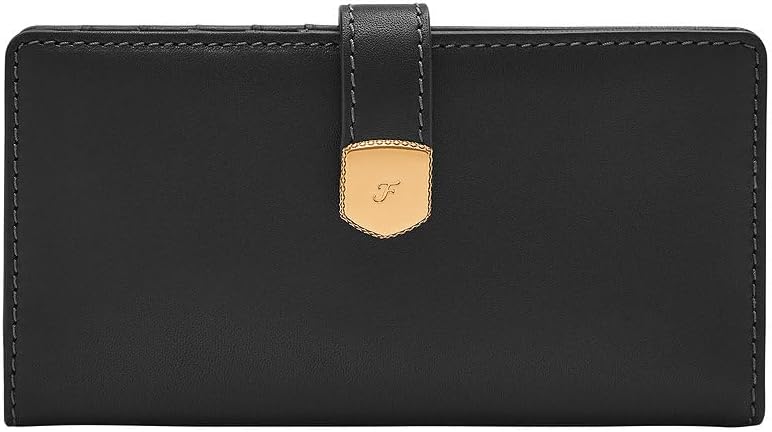 Thumbnail 4 de Fossil Lennox Leather Bifold Clutch Wallet pour femmes : portefeuille en cuir à rabat