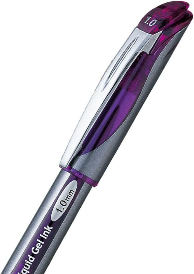 Thumbnail 3 de Pentel BL60-V EnerGel Gel-Tintenroller 1,0 mm – 12 Stück violett (Kappe, recycelte Materialien)