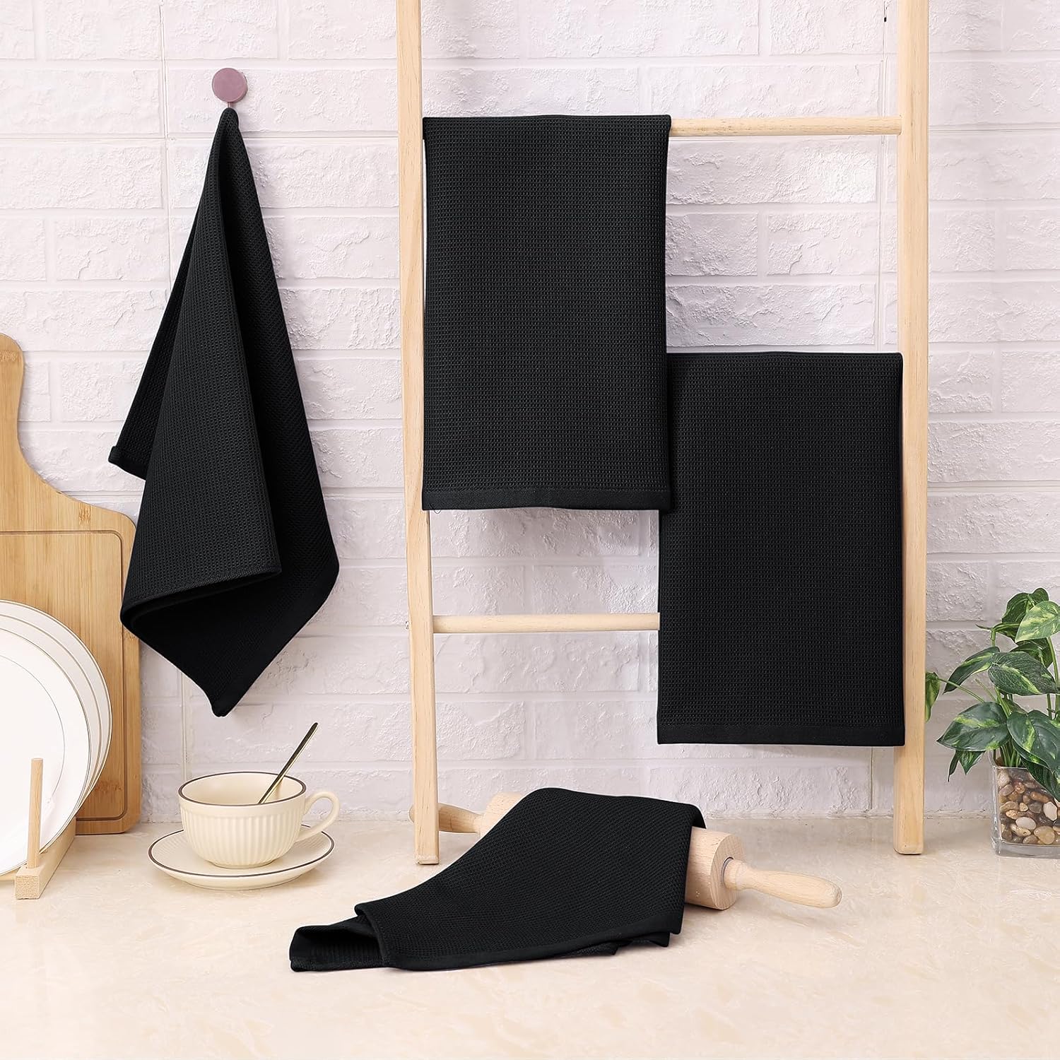 Thumbnail 6 de Homaxy 100% Cotton Kitchen Towels 16 x 26 inches 🍽