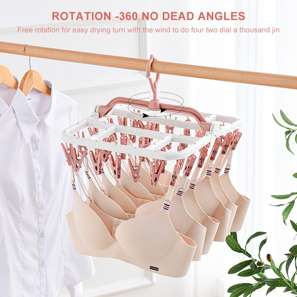 Thumbnail 2 de Sock Dryer 40 Pegs Foldable Rack