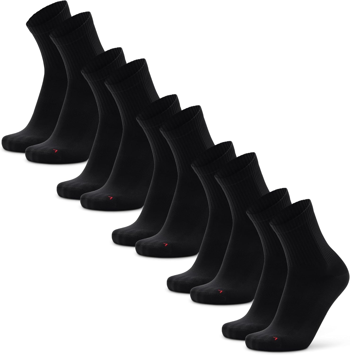 Thumbnail 6 de DANISH ENDURANCE Chaussettes de course ajustement précis (lot 3 ou 5) – légères, respirantes et unisex