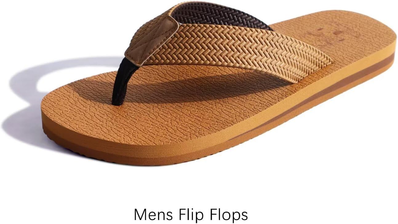 Thumbnail 6 de KuaiLu Leather Arch Support Flip Flops for Men