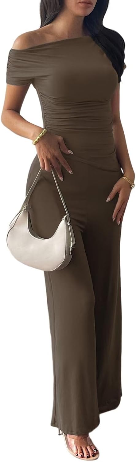 Thumbnail 4 de WISFRUIT Zweiteiler Damen Elegant Abendanzug – Sportliches Set mit Crop-Top und Shorts