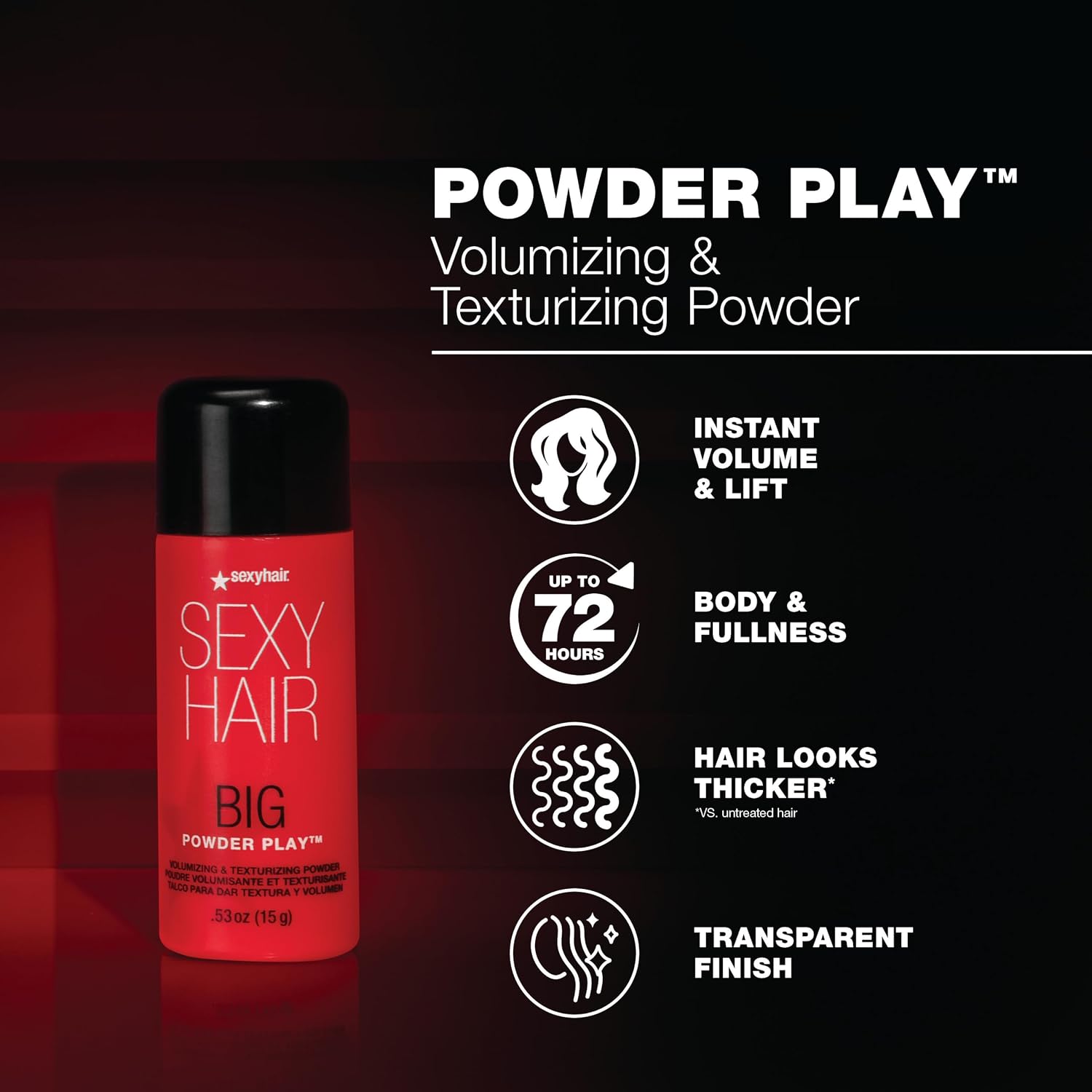 Thumbnail 4 de SexyHair Big Powder Play Volumizing Powder 0.53 oz 💇♀