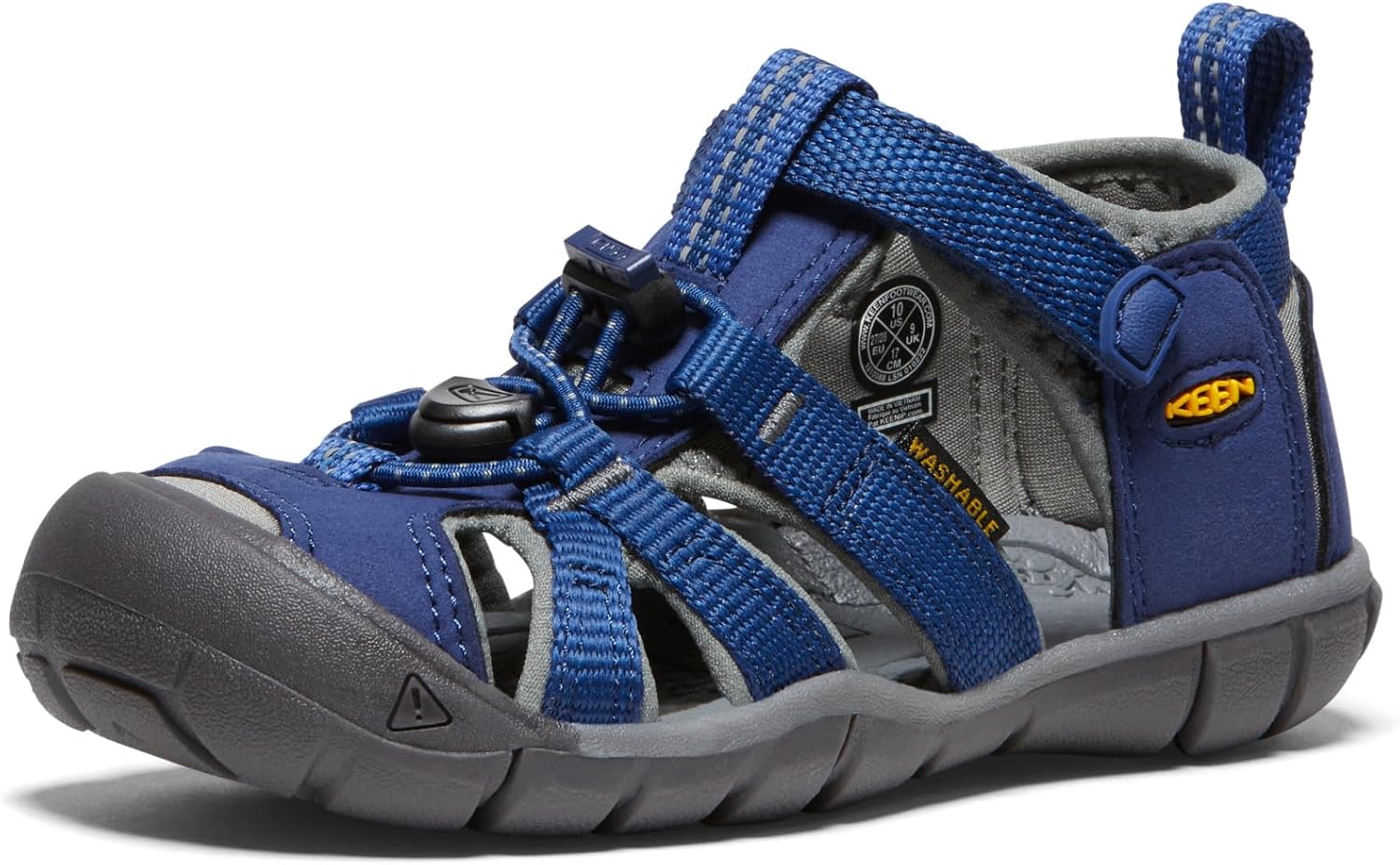 Detalle de KEEN Unisex Kinder Seacamp II CNX Sandale – wasserabweisend, schnelltrocknend, rutschfest