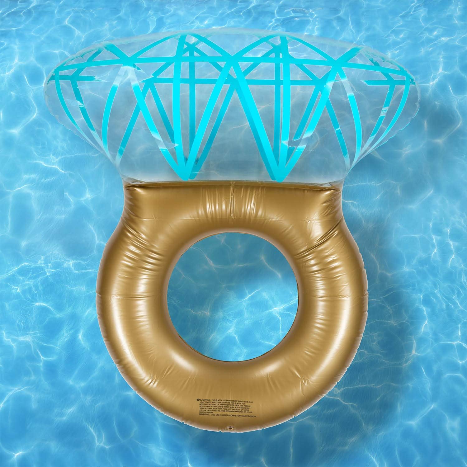 Detalle de Anneau de natation gonflable en diamant – Bouée de natation comme île de bain romantique en diamant