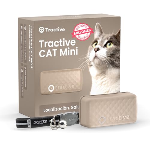 Detalle de Tractive Collar Gato GPS Mini: localización en tiempo real y salud de tu felino
