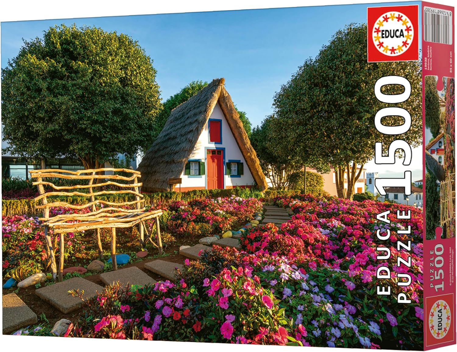 Thumbnail 5 de Puzzle Educa 1500 pièces pour adultes « Santana, Madère » (85 x 60 cm) + colle FIX PUZZLE