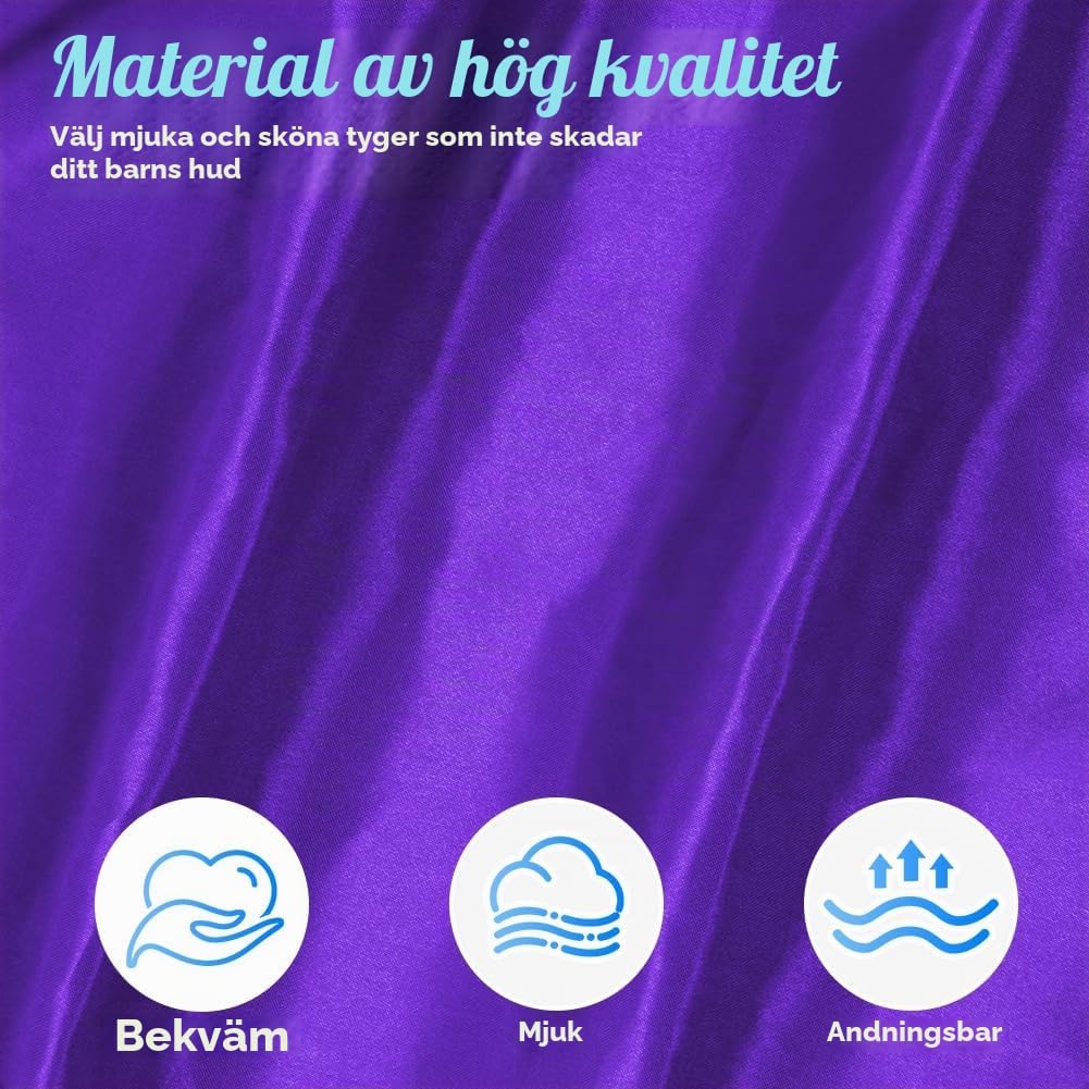 Thumbnail 3 de AUYAO superhjältecape med mask, dubbelsidig design och färgstarka färger