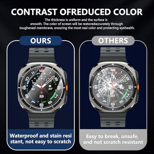 Detalle de Diruite Schutzfolie 4-Stück für Samsung Galaxy Watch Ultra 47mm (2025/2024) – Vollständiger Displayschutz