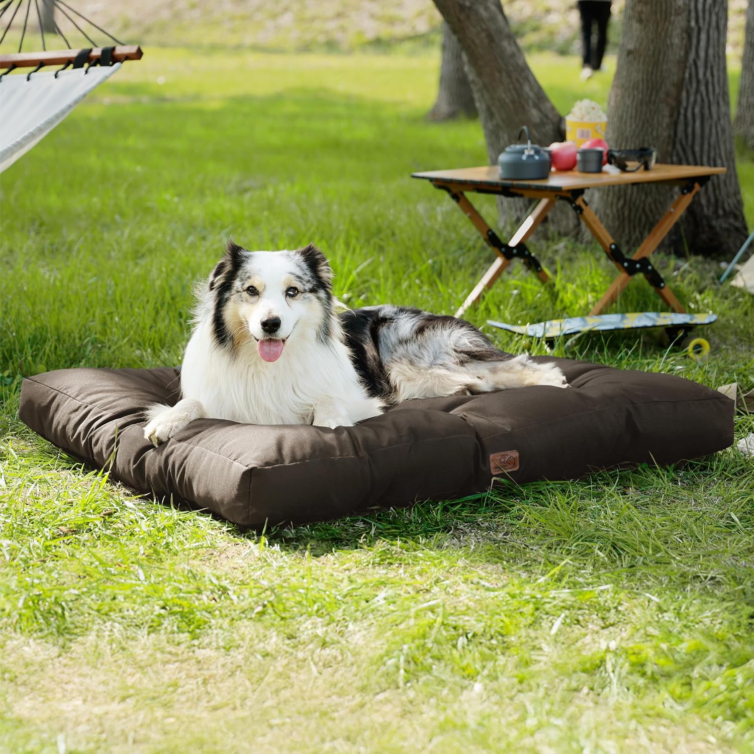 Thumbnail 6 de BEDSURE Hundekissen XXL (111x89 cm) waschbar – gepolsterte Hundematratze mit 10 cm Höhe, braun