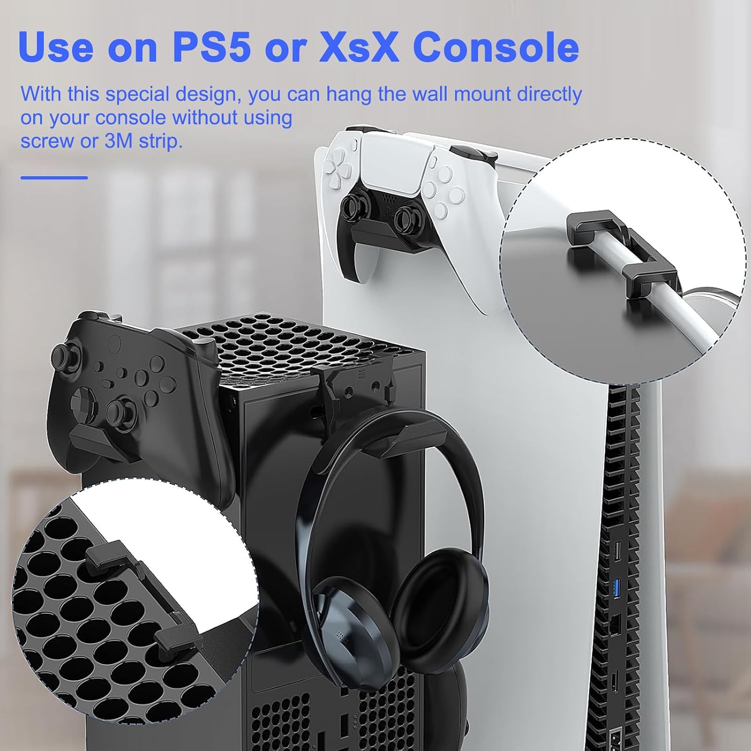 Thumbnail 6 de HLRAO 6 Pack Controller Wall Mount Holder for Controllers