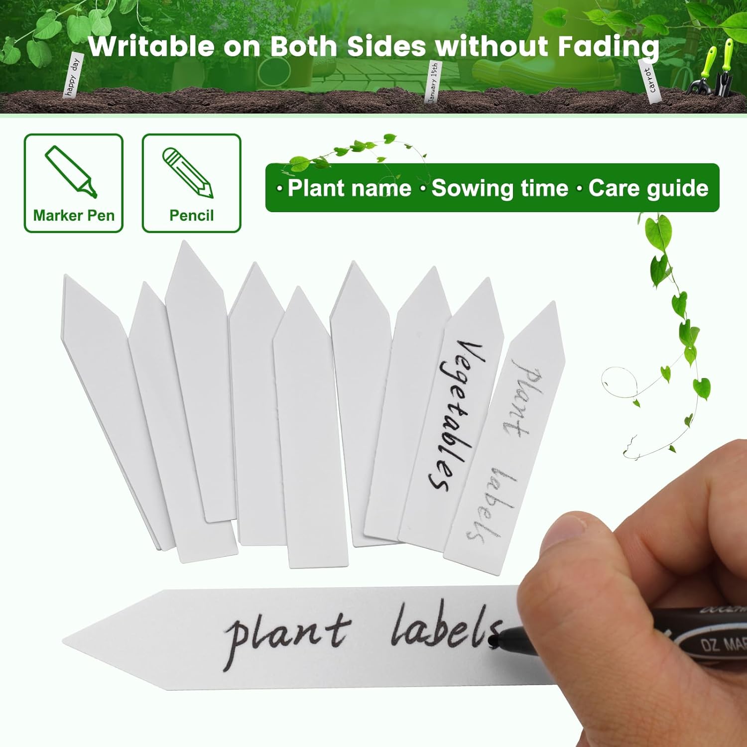 Thumbnail 3 de KINGLAKE étiquette plantes 10x2cm 100 pièces