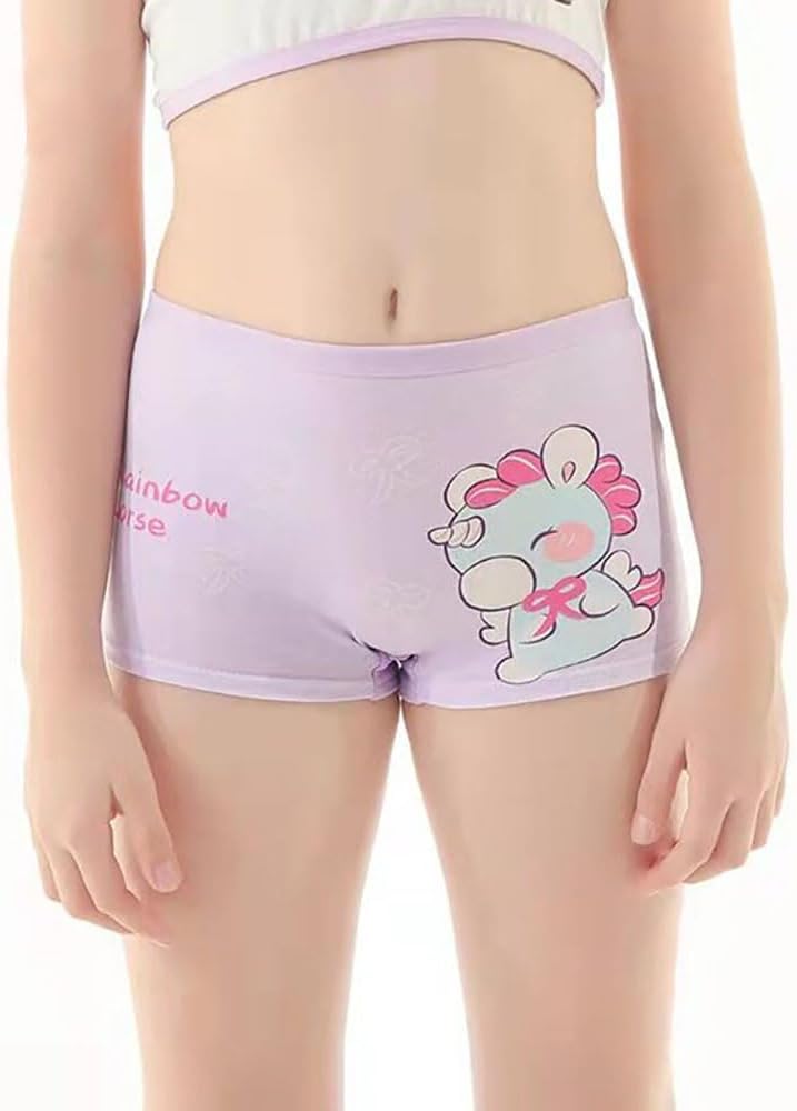 Detalle de FedMois Mädchen Boxershorts Unterhosen Baumwolle 12er Pack – sanft zur Haut, langlebig und genau passend