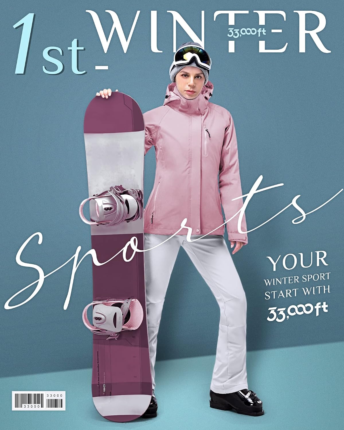 Detalle 1 de 33,000ft women ski pants, 8000mm waterproof