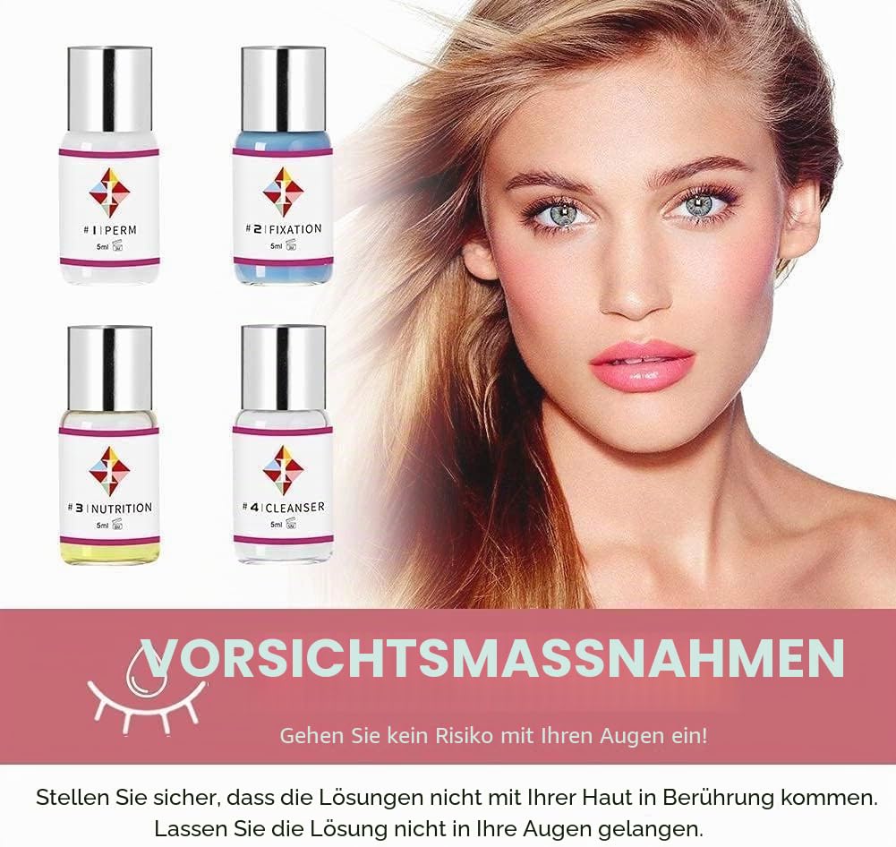 Detalle de Wimpernlifting Set – Aktualisiertes Lash Lifting Kit mit Silikonkissen, natürlicher Schwung