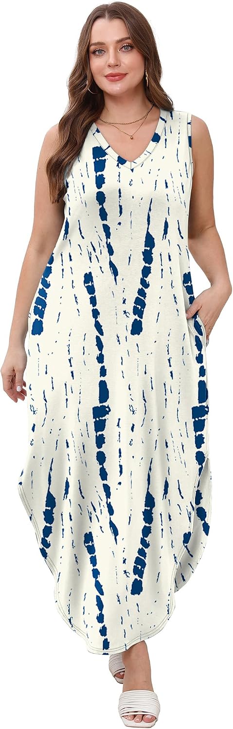 Detalle de Sampeel Summer Dresses Maxi Dress with Pockets — 2025 Beach Sundress