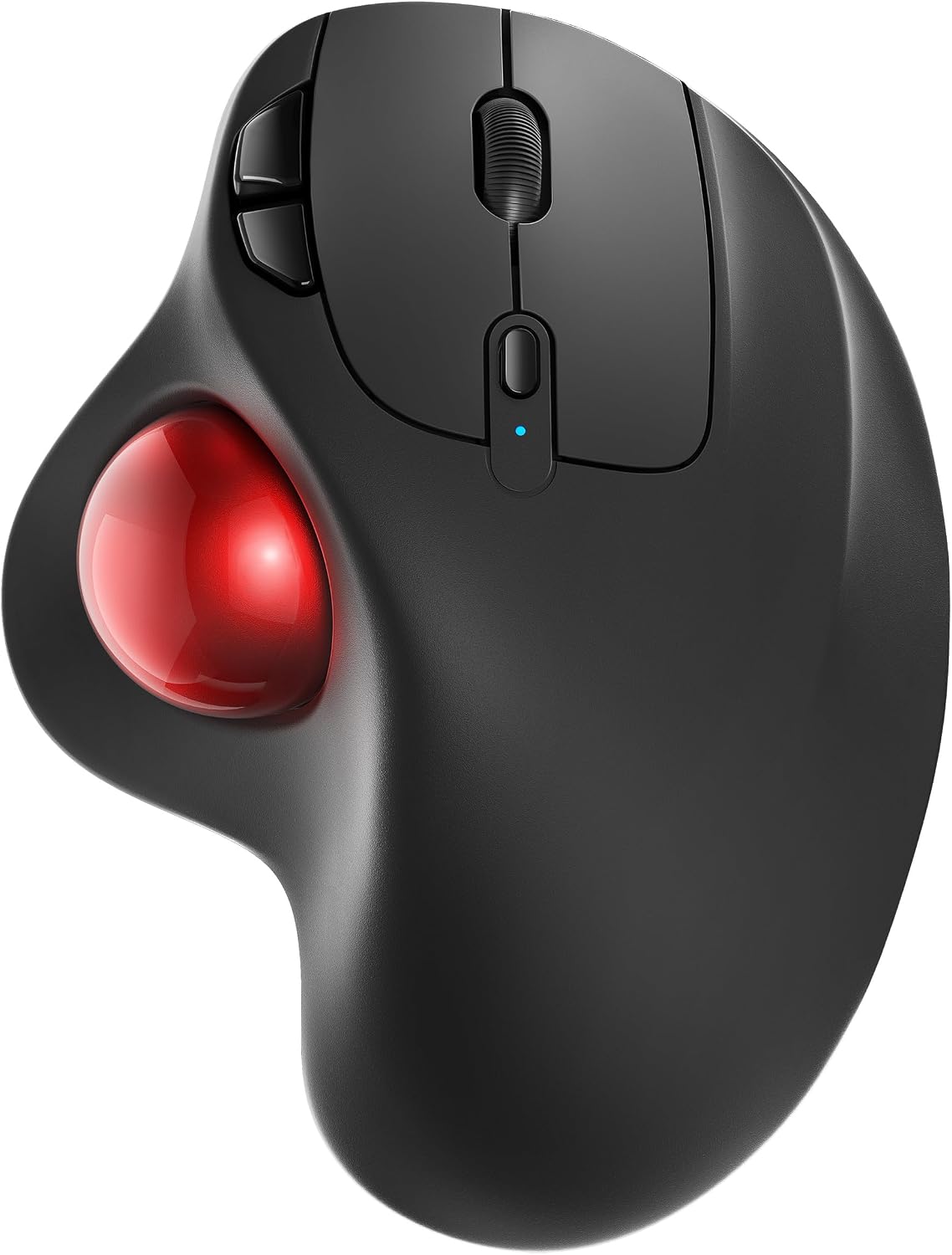 Detalle de Nulea M501 rechargeable trackball mouse — ergonomic thumb control 🖱