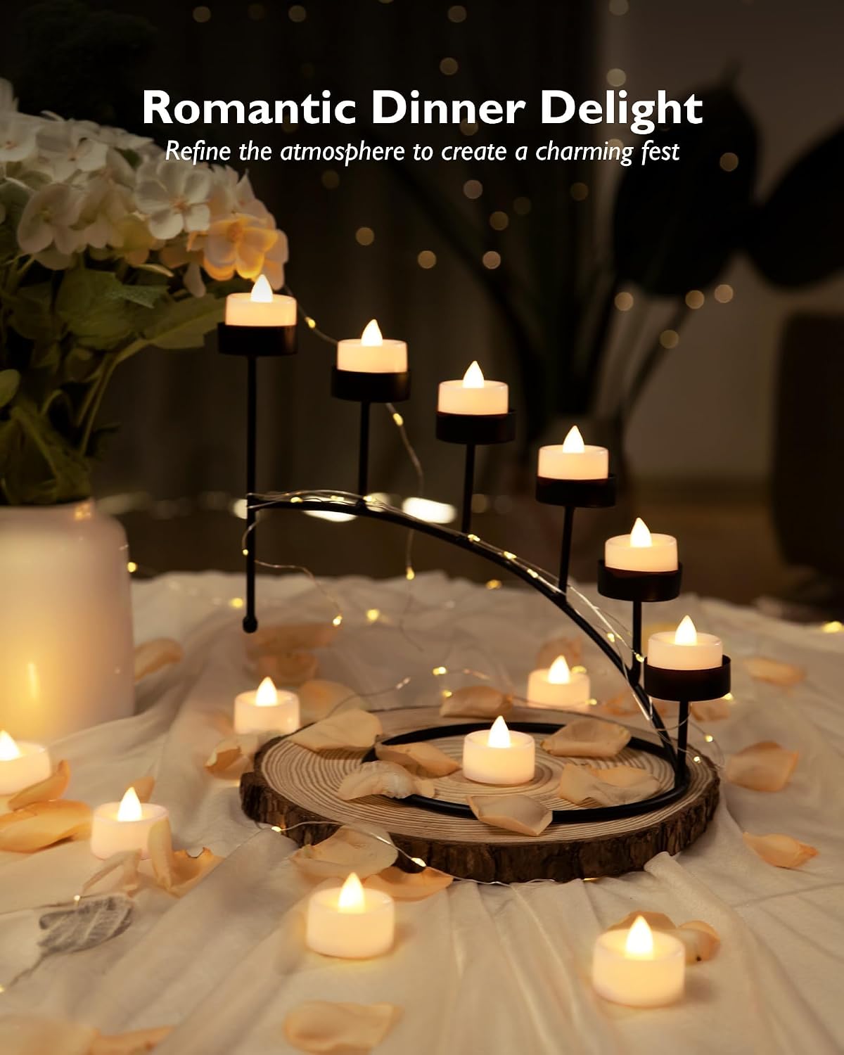 Thumbnail 1 de Beichi 24-Pack LED Tealights, Warm White Flicker, Flameless