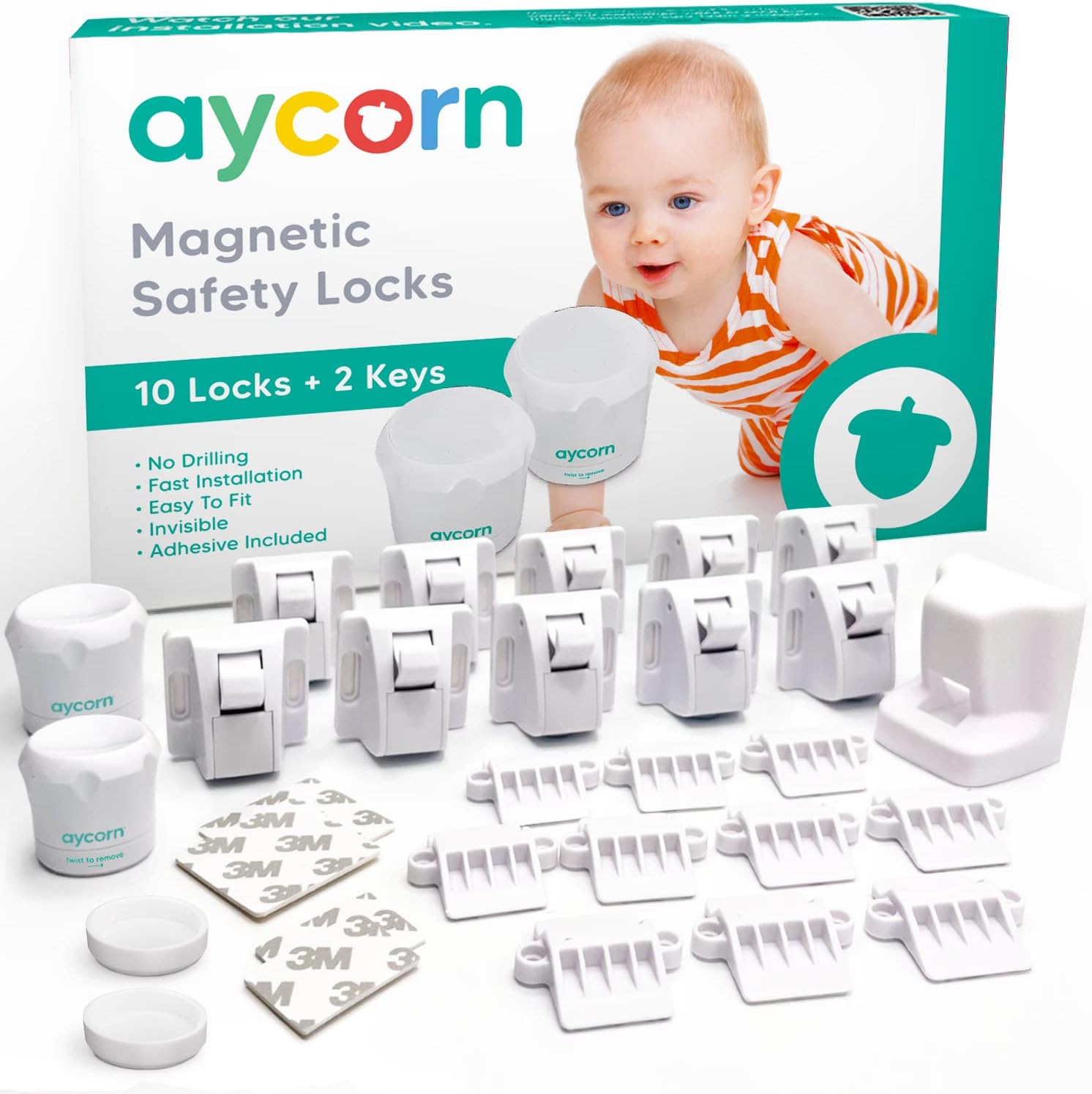 Aycorn Verrous magnétiques 10 pièces 🔒