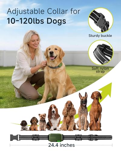 Detalle 2 de HapTop Dog Shock Collar - 4500FT Remote Training System for 10-120lb Dogs