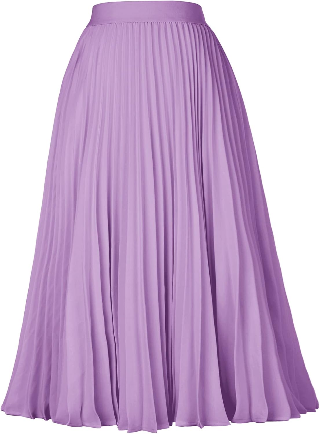 Thumbnail 6 de GRACE KARIN Pleated Chiffon A-Line Midi Skirt with Elastic Waist