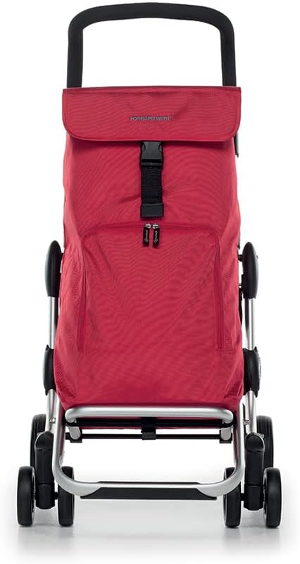 Detalle de Foppapedretti Help Carrello Spesa, Corallo — carrello leggero e versatile con borsa doppia