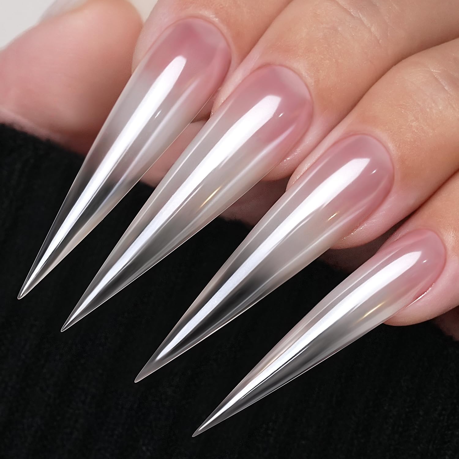 Detalle de YOKE FELLOW GleamTap GT211 Magic White Chrome Nail Powder