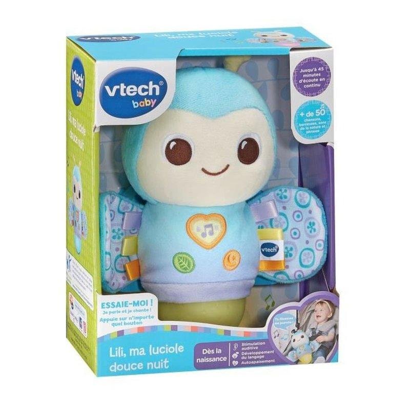 Detalle de Peluche Luz Nocturna VTech Lili Mi Luciérnaga 8 Colores Temporizador