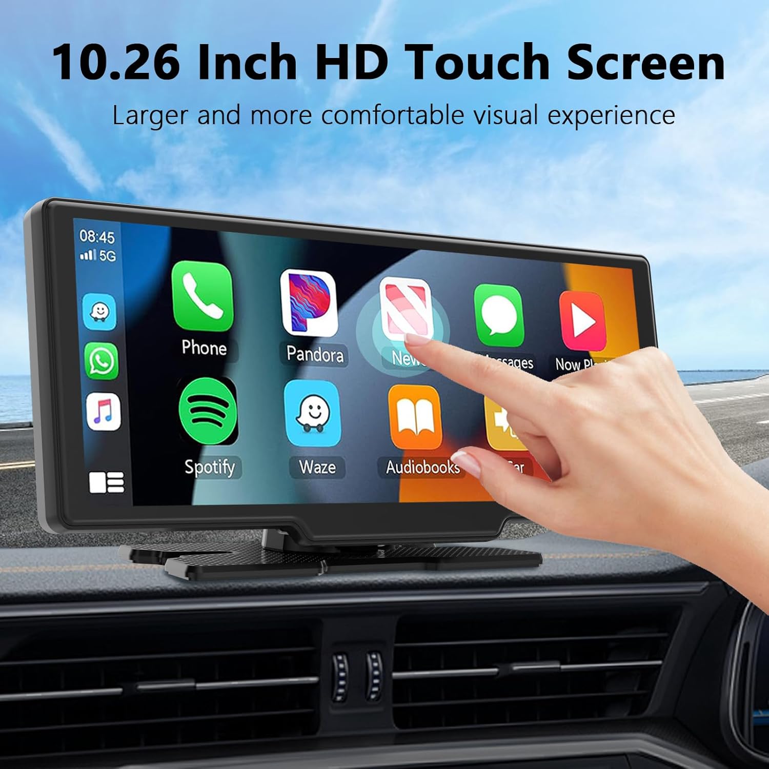 Thumbnail 6 de 10,26 Pulgadas Pantalla coche Carplay Android Auto