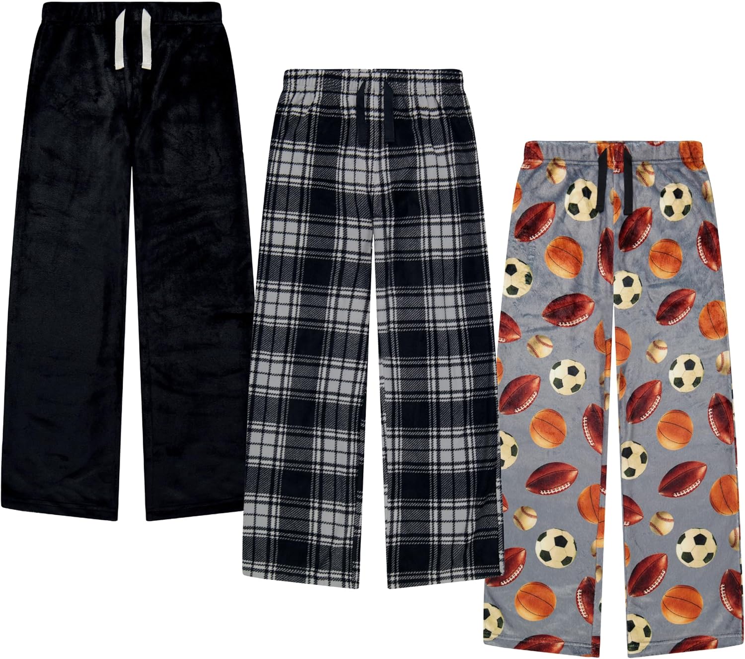 Thumbnail 2 de US Angels 3-Pack Boys Pajama Pants (Soft Micro Fleece or Jersey Knit) — Kids Sleepwear, Size 7–20