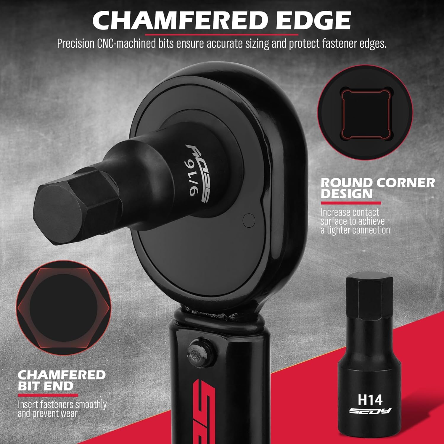 Thumbnail 3 de Hex Bit Impact Socket Set 36-Piece 🧰