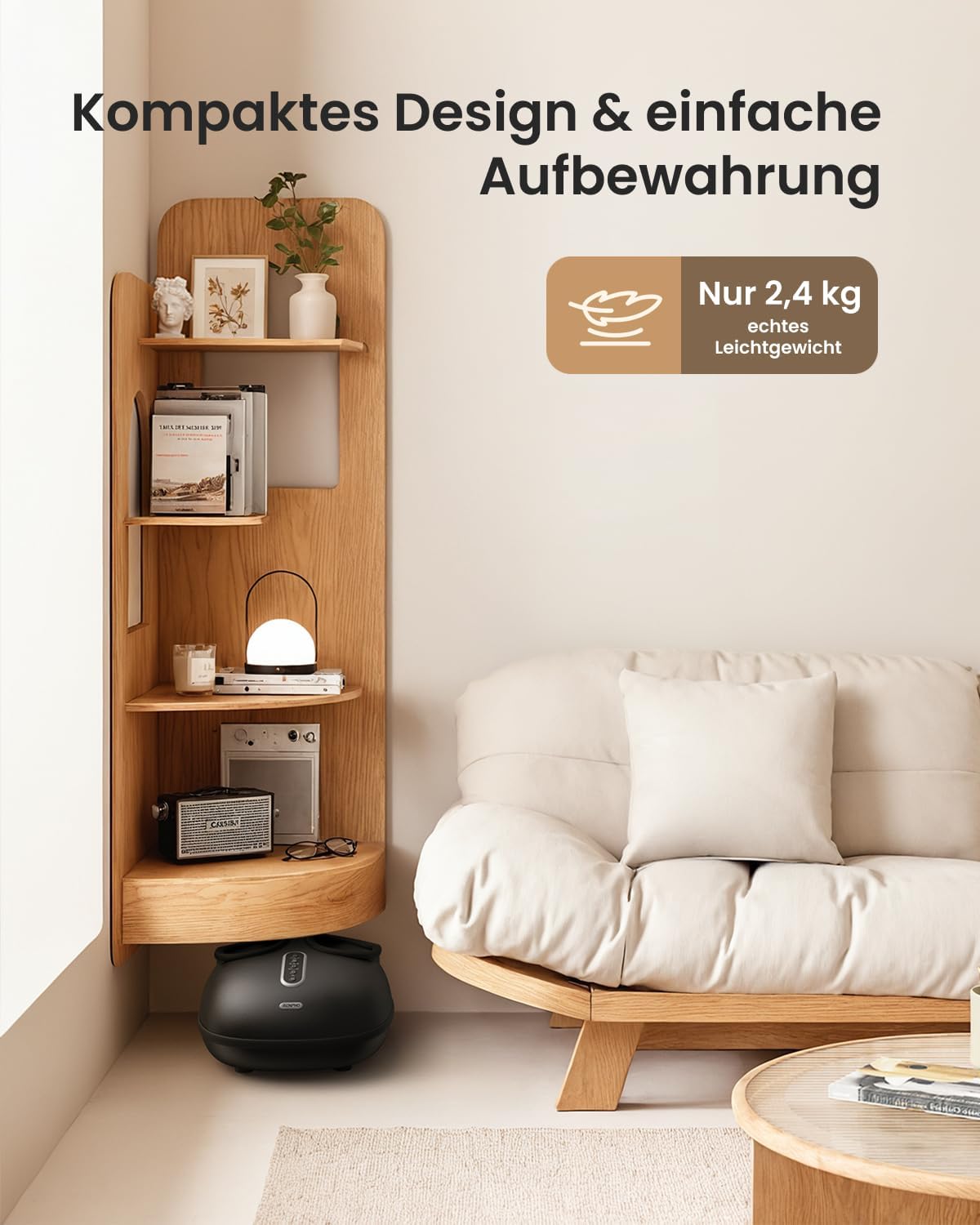Thumbnail 3 de RENPHO Fußmassagegerät mit Wärme (2026) für Zehen & Fußgewölbe, Shiatsu, Flexibles Soft-Material – bis EU 46