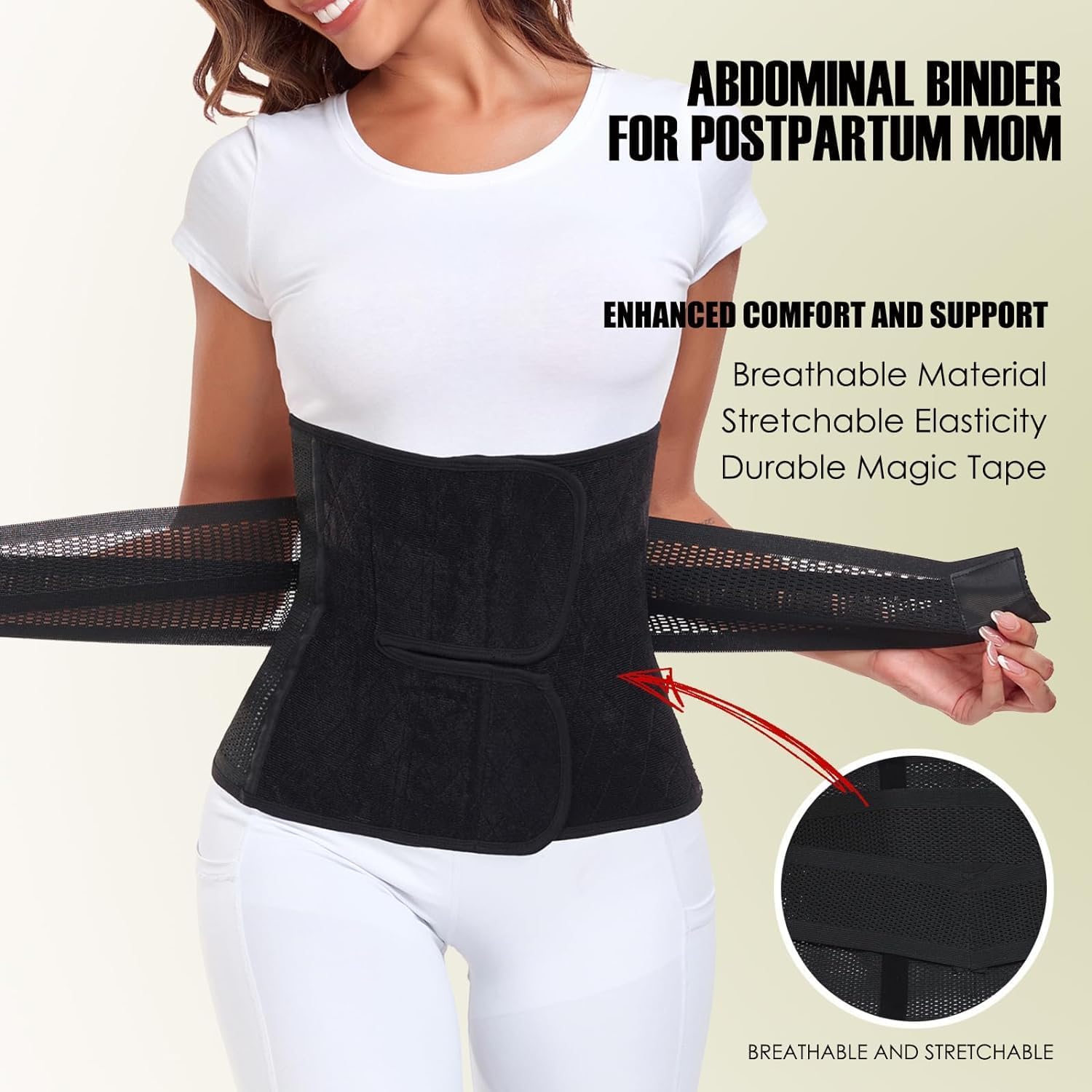 Thumbnail 2 de MAMODY Postpartum Belly Wrap C-section Recovery Belt