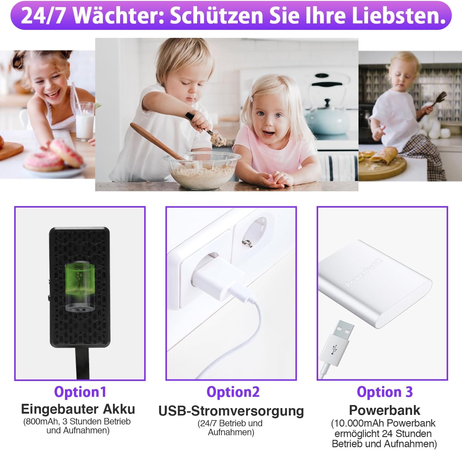 Detalle 2 de WIWACAM MW5L caméra WiFi 4K