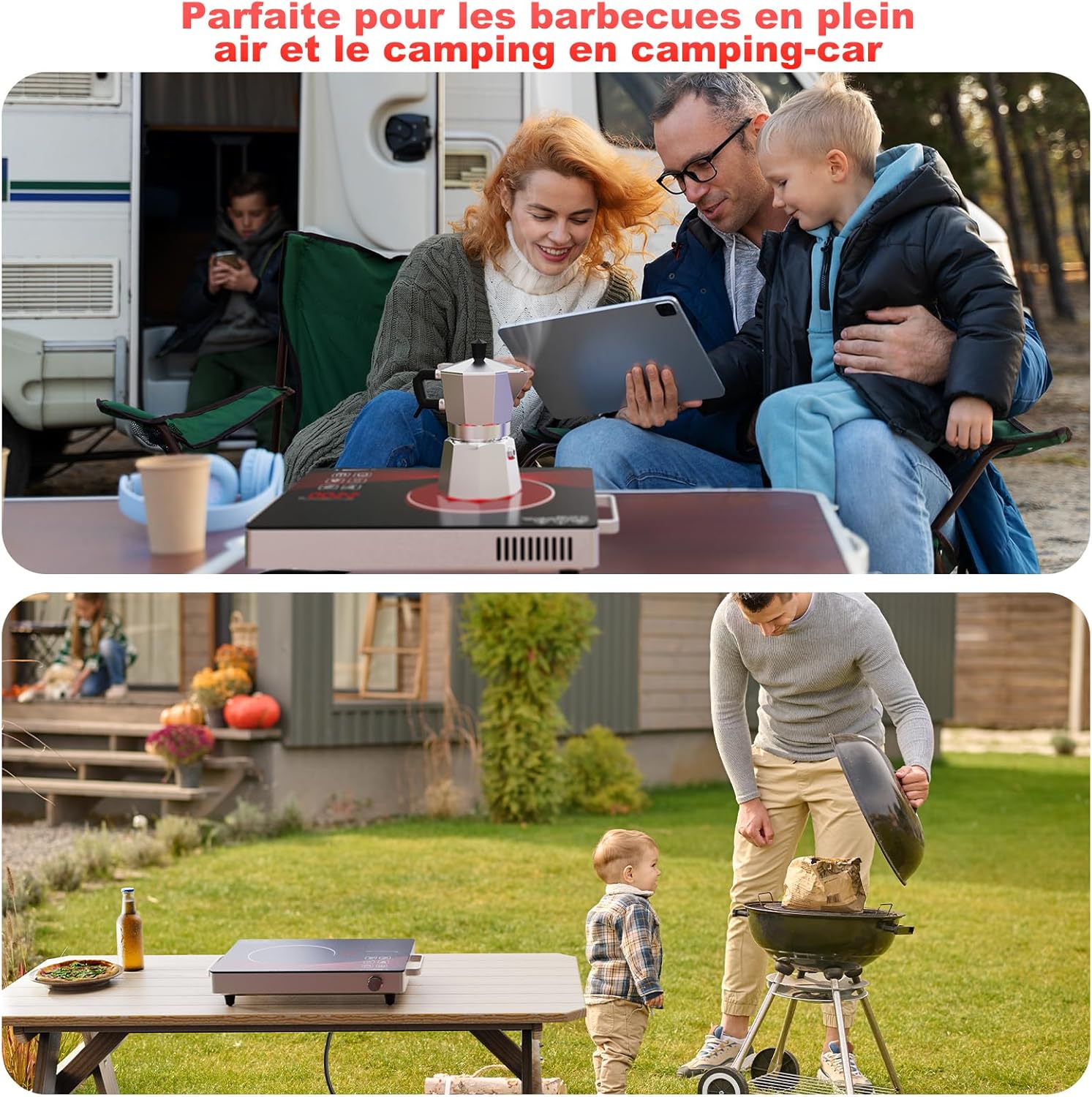 Thumbnail 6 de Argyolas Plaque de Cuisson Électrique 1 Feu 2200W – Vitrocéramique portable pour camping et cuisine