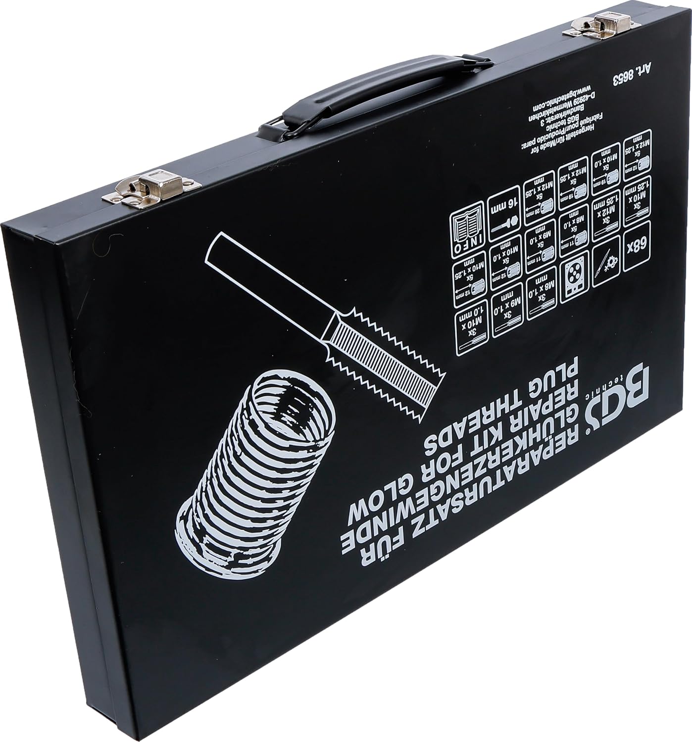Detalle 1 de BGS 8653 Glow Plug Thread Repair Kit for M8, M9, M10 and M12