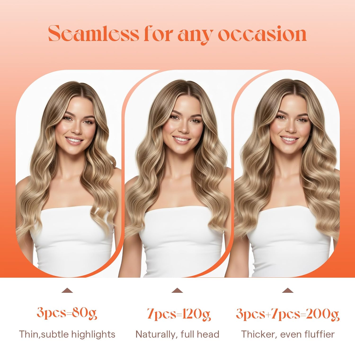 Thumbnail 3 de Sunny Hair Clip In Extensions 12 inch Remy Hair