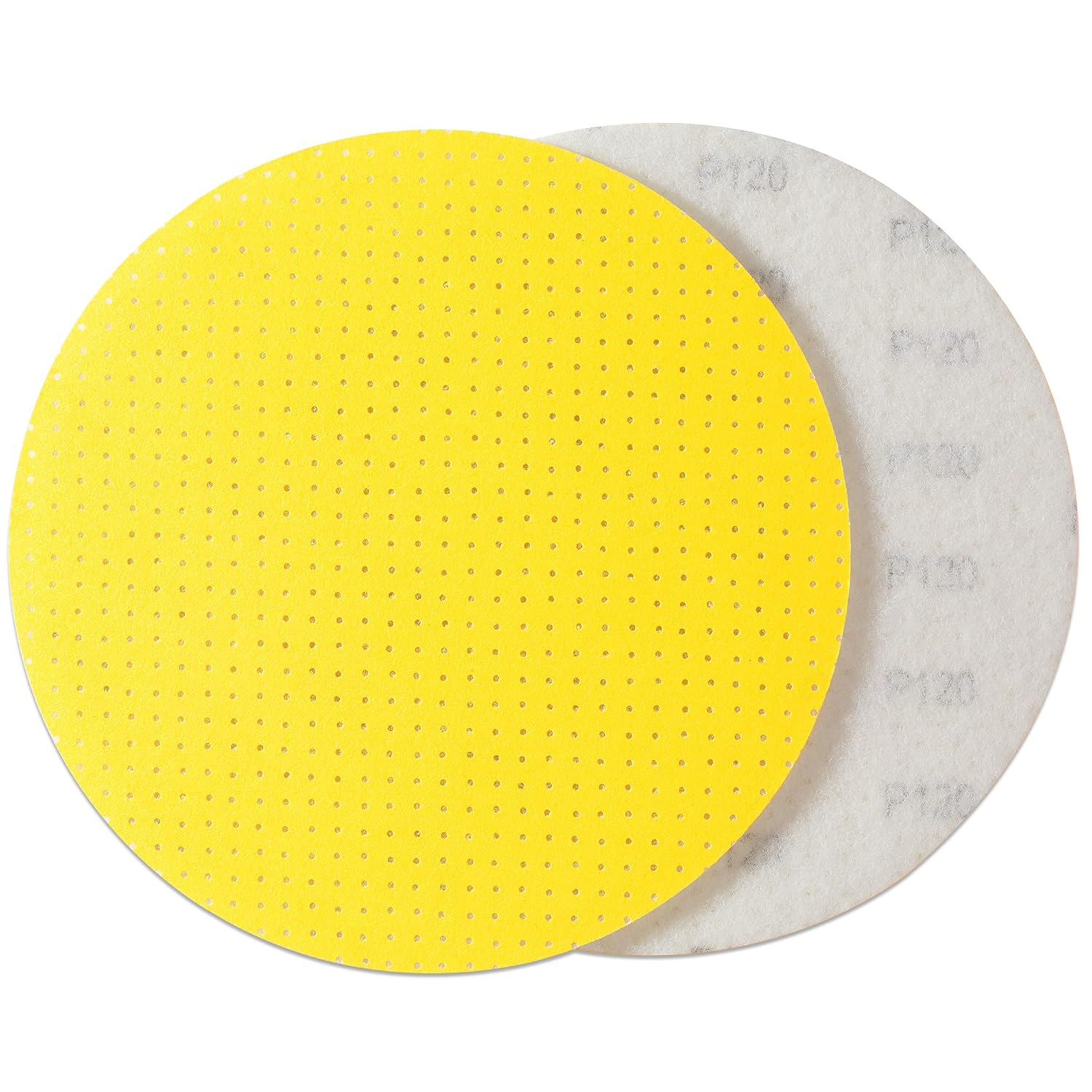 Detalle de Selead Schleifpapier 225 mm Klett-Dauer-Schleifpads (Korn 120) – 25 Schleifscheiben perforiert