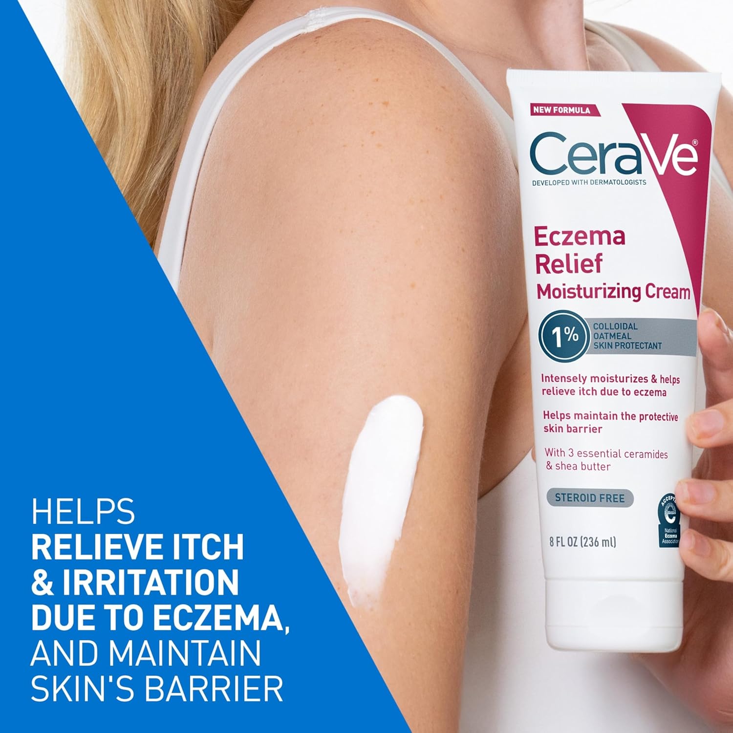 Thumbnail 2 de CeraVe Eczema Relief Cream with Colloidal Oatmeal, Shea Butter & Vitamin E (8 oz)