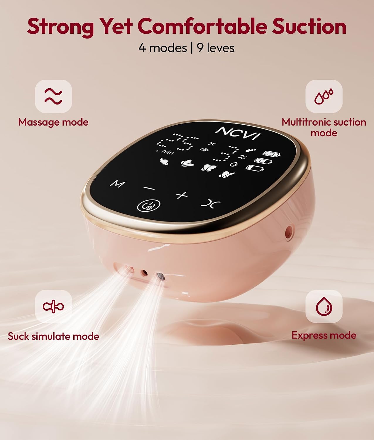 Detalle de NCVI AM8782-2-US Wearable Breast Pump, Hands-Free In-Bra Electric Pump