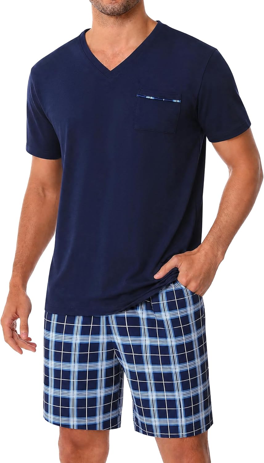 Thumbnail 6 de Bresdk Pyjama court homme 95% coton 5% élasthanne