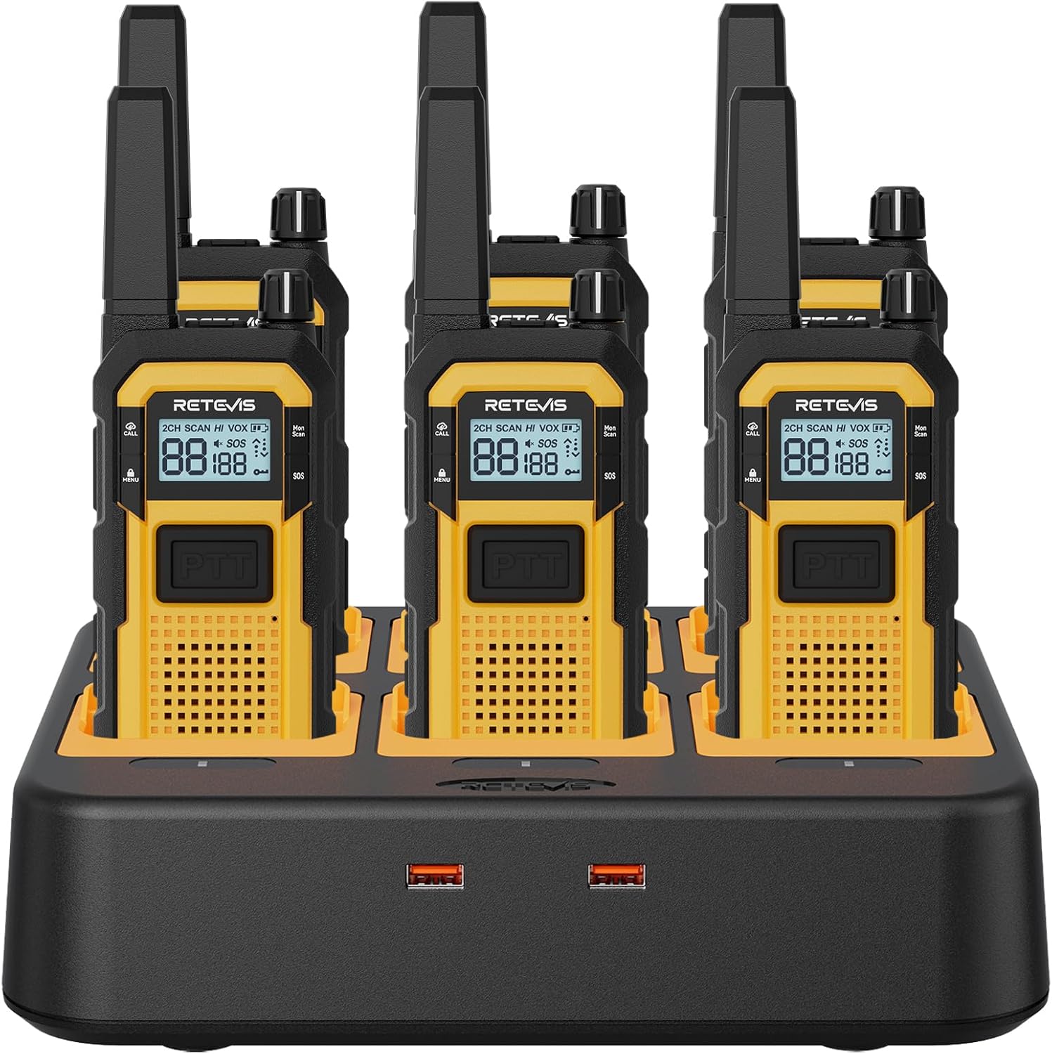 Retevis RB48 Heavy Duty 6-Pack Walkie Talkies 📡