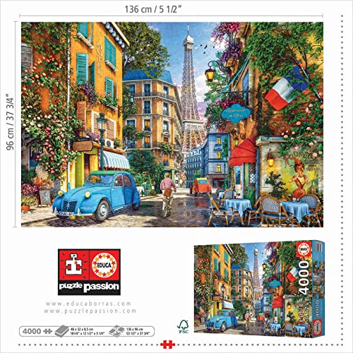 Detalle 2 de Educa - Calles de París 🗼 Puzzle 4,000 Piezas