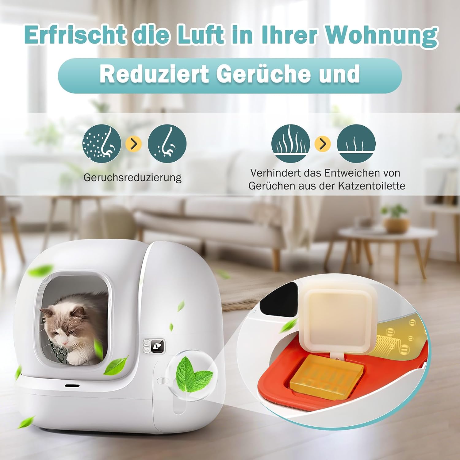 Detalle de 6x N50 Geruchsvernichter 2.0 für Pura Max & Pura Max 2 – Langfristige Geruchskontrolle