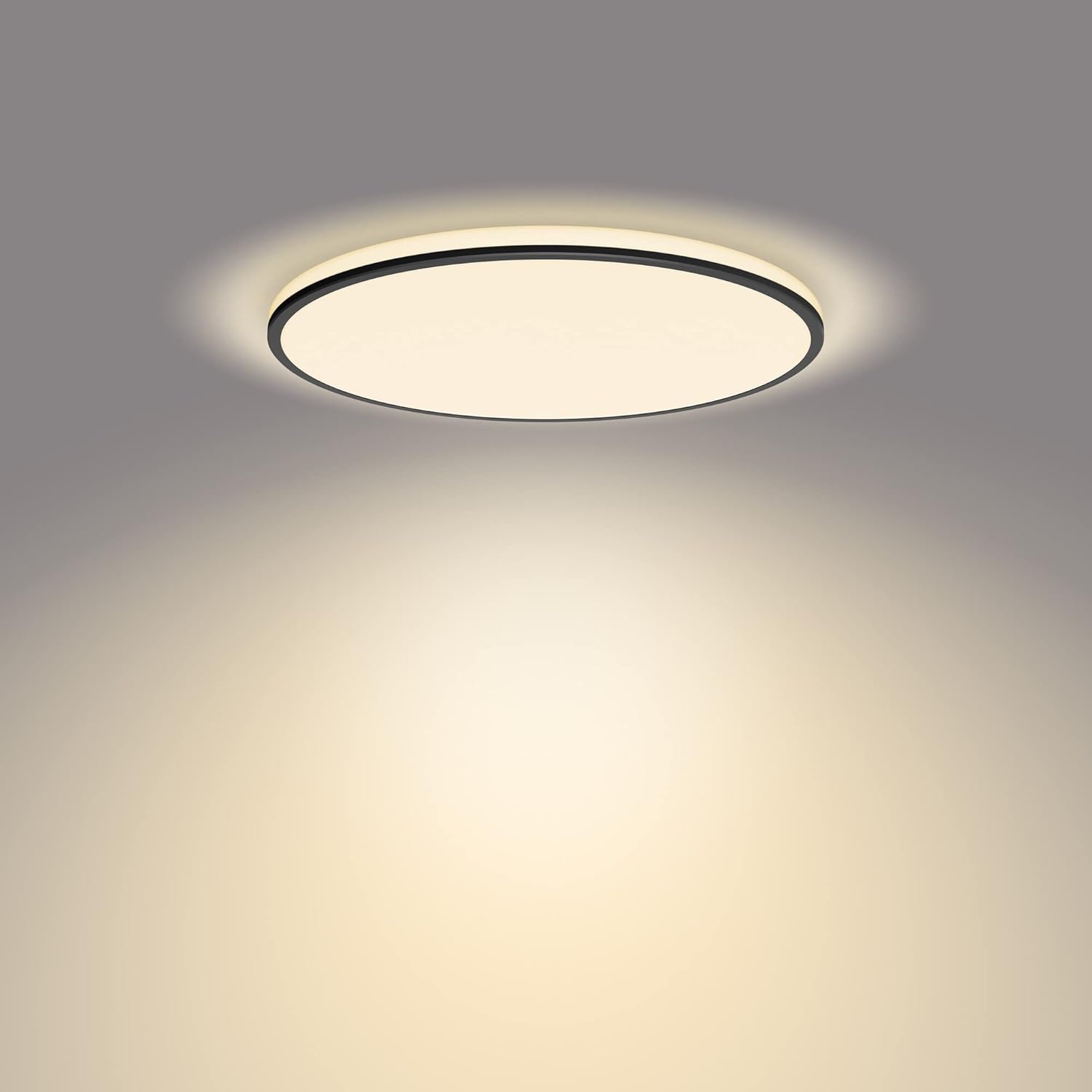 Detalle 2 de Philips Ozziet Plafón LED Negro 22W Regulable y Ambiente