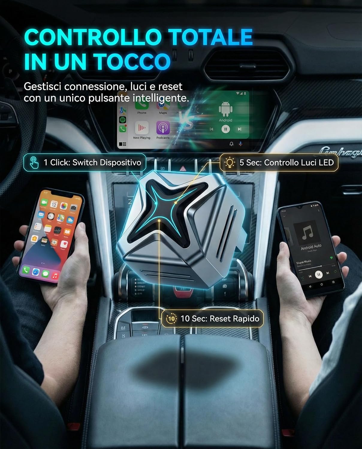 Thumbnail 6 de Adattatore CarPlay Wireless 2-in-1, Wi‑Fi 6.0