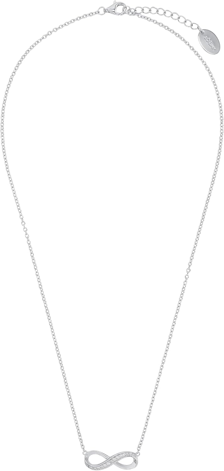 Detalle 2 de s.Oliver Kette Infinity Anhänger 925 Sterling Silber